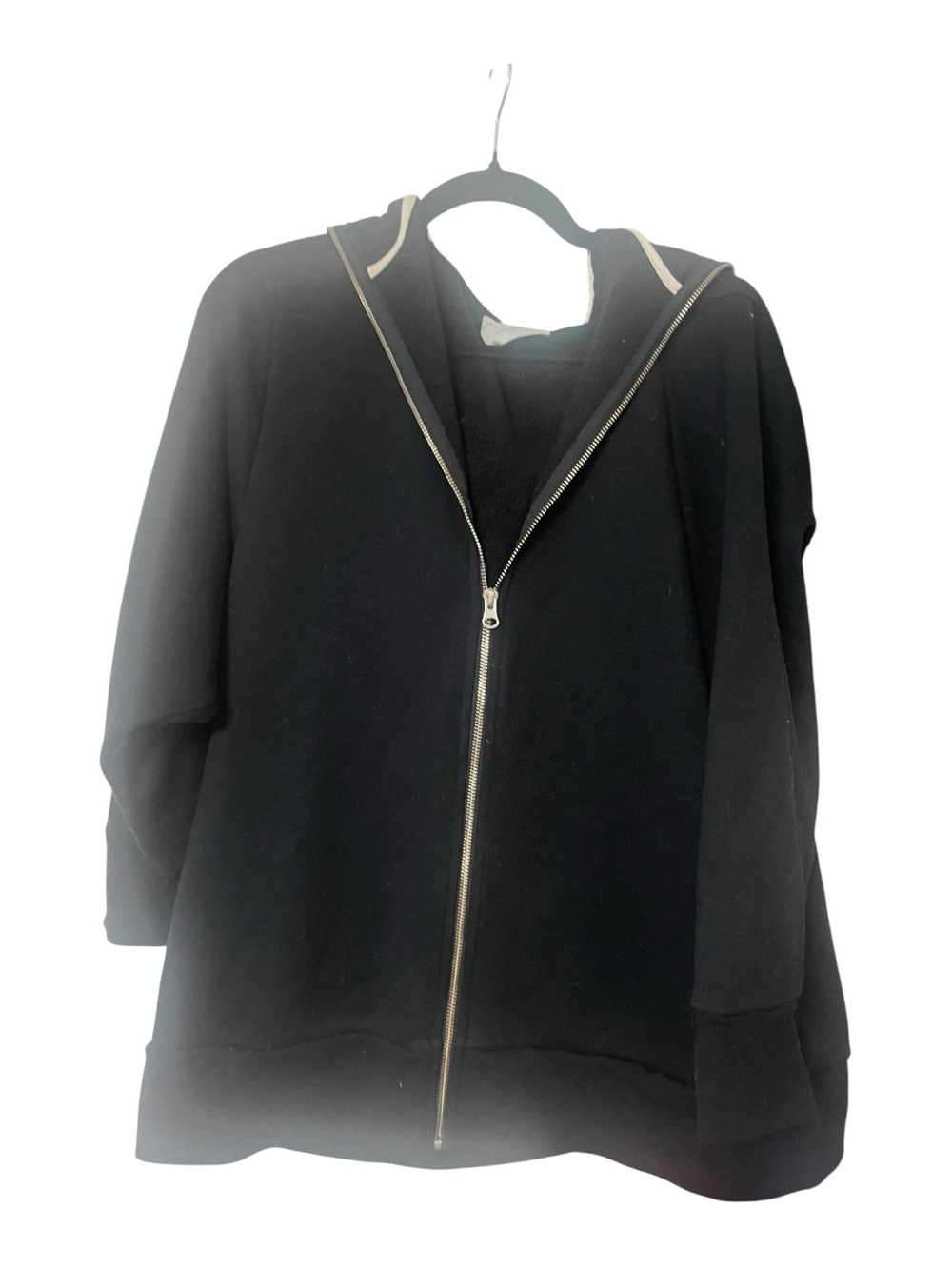 Modern Citizen oversized black zip-up sweatshirt - Picture 4 of 7